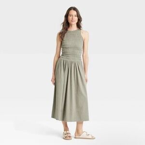 Universal Thread Olive Sleeveless Dress NWT